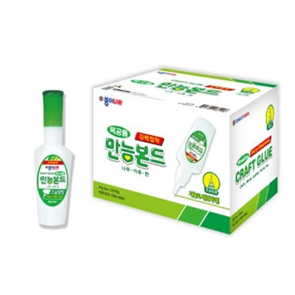 종이나라 강력접착 목공풀 만능본드 초슬림 25g (20개입)