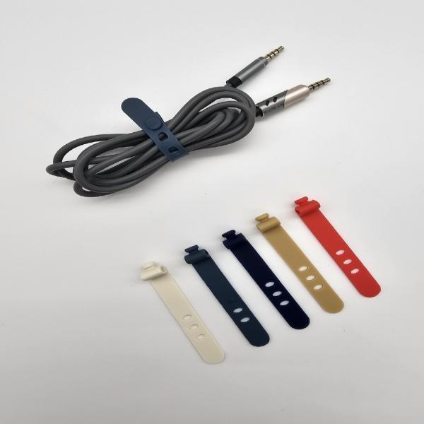 실리콘 케이블타이 선정리 컴충전기 책상 전선정리 클립