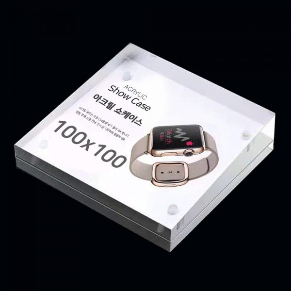 마그네틱 아크릴 프레임 홀더 100x100mm 한쪽경사