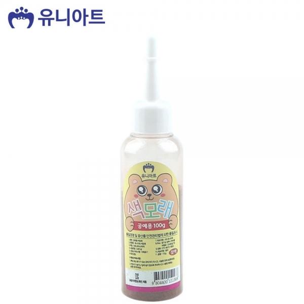 유니아트 (모래) 공예용 색모래 100g (갈색)
