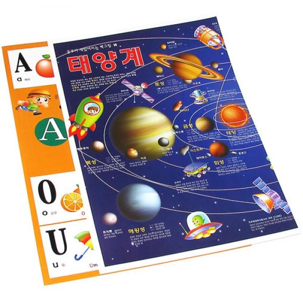617D,436D] 8000 스터디 4P벽그림 (5개세트)