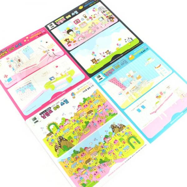 D15] 1000 닌텐도DS스킨 스티커 (40개세트)