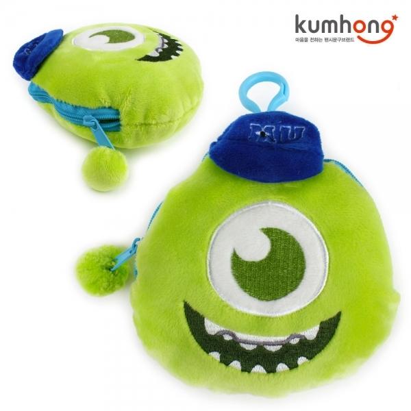 금홍팬시 몬스터대학 자수 코인 파우치 (그린)