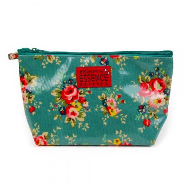 뉴팬시 플라워 삼각 방수 멀티 파우치 (그린)