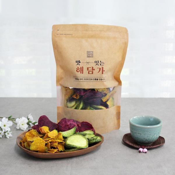 해담가 혼합칩 세트 야채칩 동결건조 믹스칩 단호박칩 자색고구마칩 청무칩 과자 선물 영양 간식 답례품