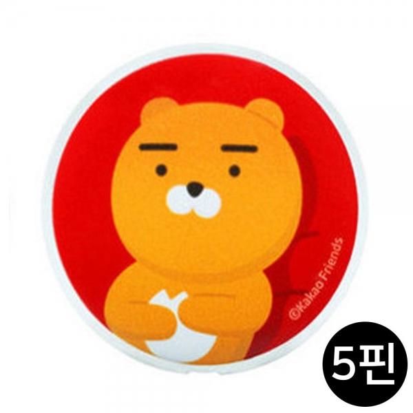 S2B 카카오프렌즈 컬러 원형 충전 케이블 Micro 5핀 (라이언.레드)