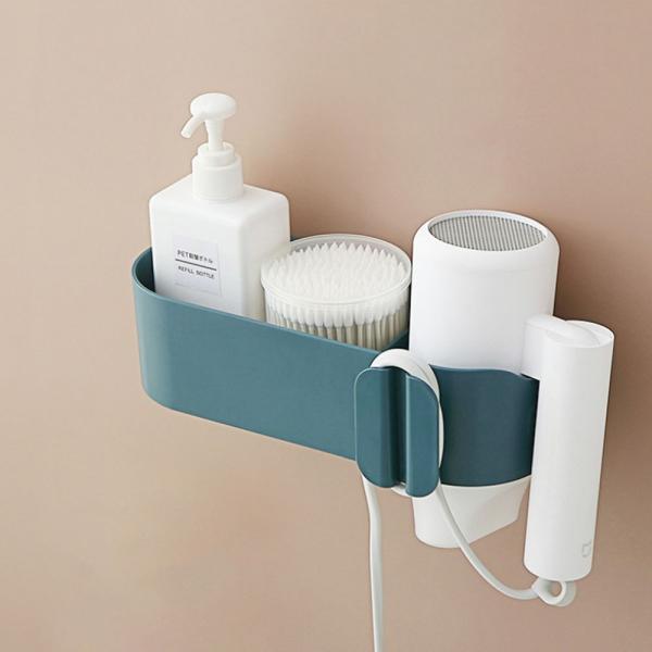 헤어드라이기 거치대 선반 무타공 욕실 선반 정리함