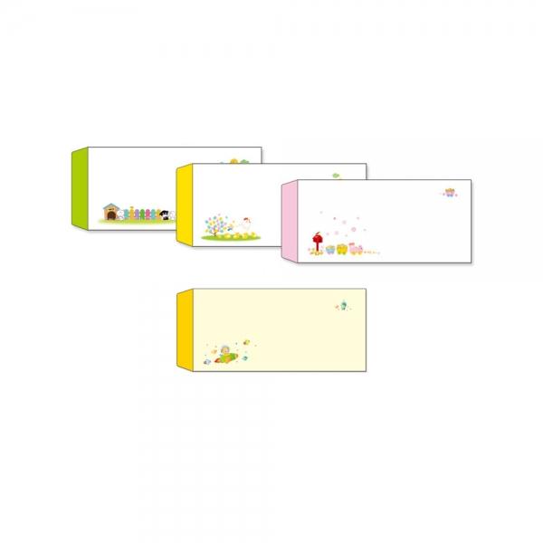 h01 가꿈 원교육용품 백상지 칼라소봉투(50장1봉)