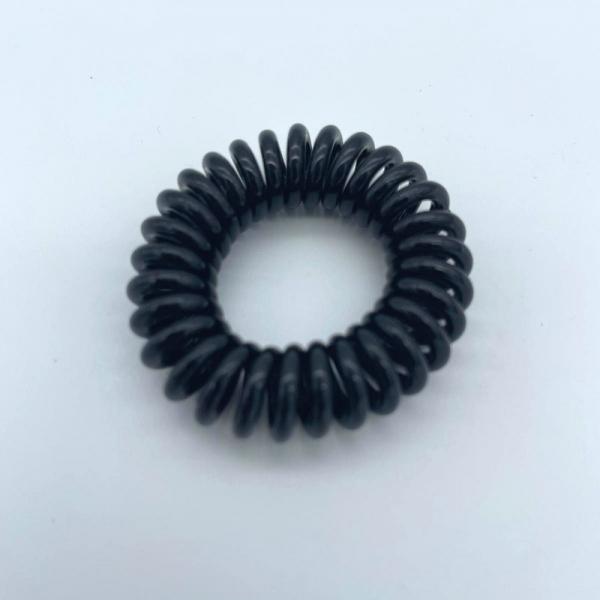 스프링 머리끈 블랙 3.8cm