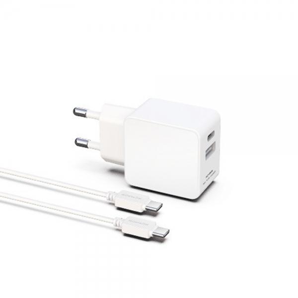 가정용충전기 10.5W C+USB포트 CtoC 케이블 4649