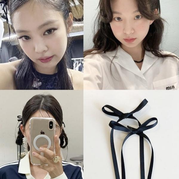 롱드롭 리본헤어끈 1p
