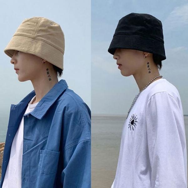 심플 무지 디자인 패션 버킷햇 남자 여자 벙거지