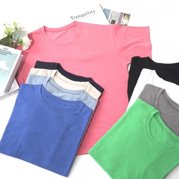 남여공용 20수 무지 라운드 반팔티