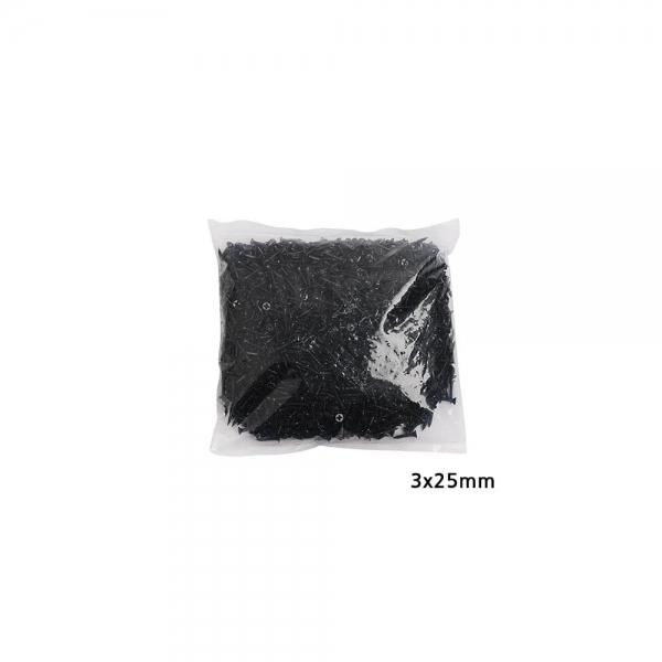 다용도 3mm 피스 나사못 2000개입 길이 25mm 흑색