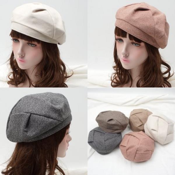 모직 베레모 S1294-교차절개