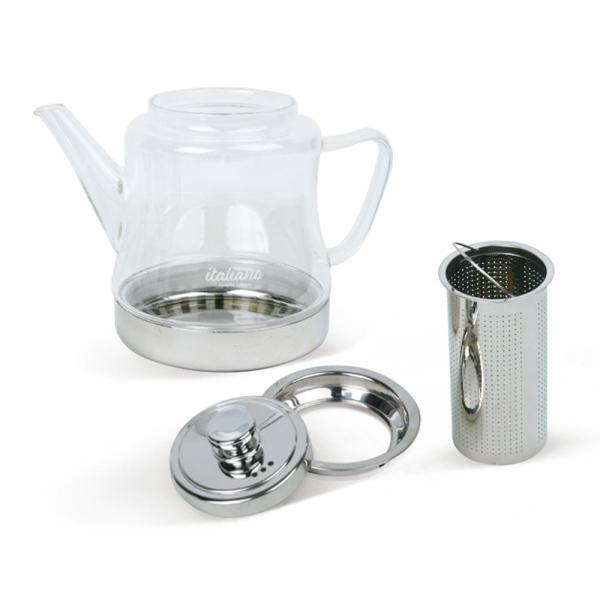 LW 인덕션전용 티포트 내열유리 물병 위생 유리주전자 주둥이 손잡이