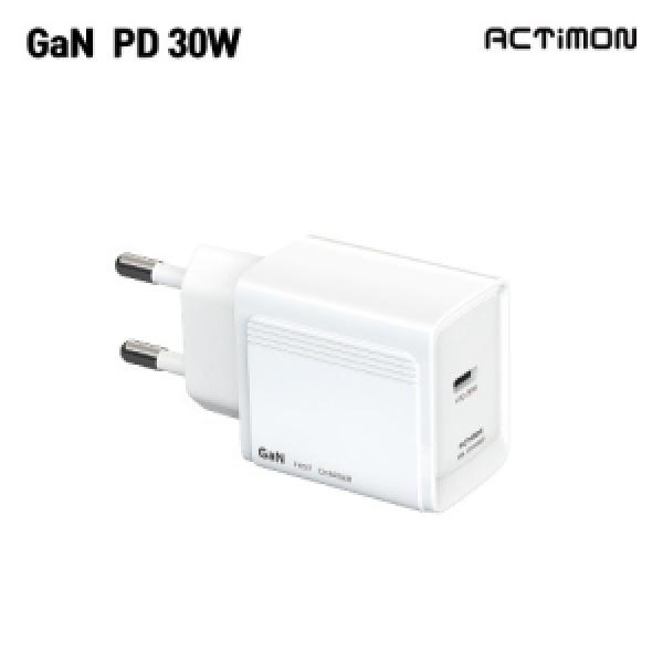 [액티몬] 가정용 GaN PD 30W 1구 (케이블 미포함)