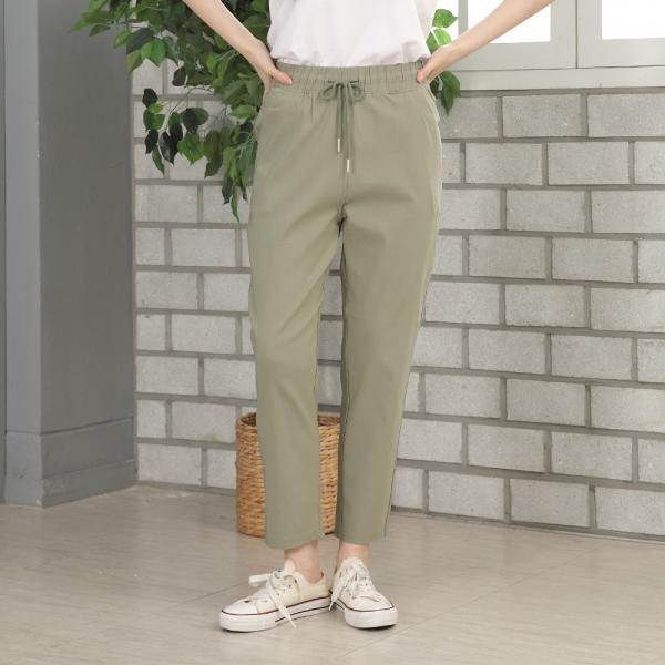 여성 뉴 면스판 팬츠 일자 바지 트레이닝 바스락 나일론 여자 건빵 카고 꾸안꾸 데일리룩 사계절 봄 여름 가을