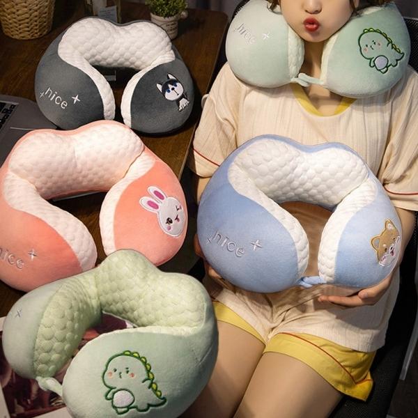 여행용 기내용 귀여운 동물 목 베개 배게 쿠션