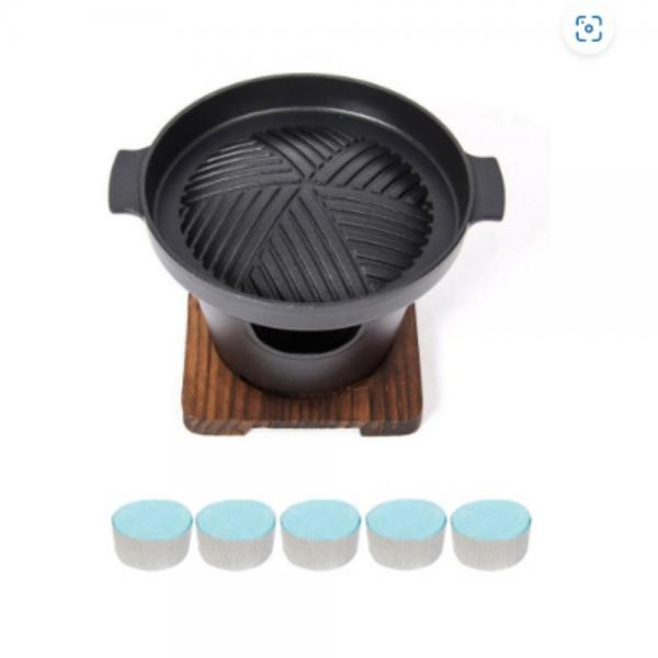 가정용 미니화로 고체연료5P 세트 개인화로 1인용