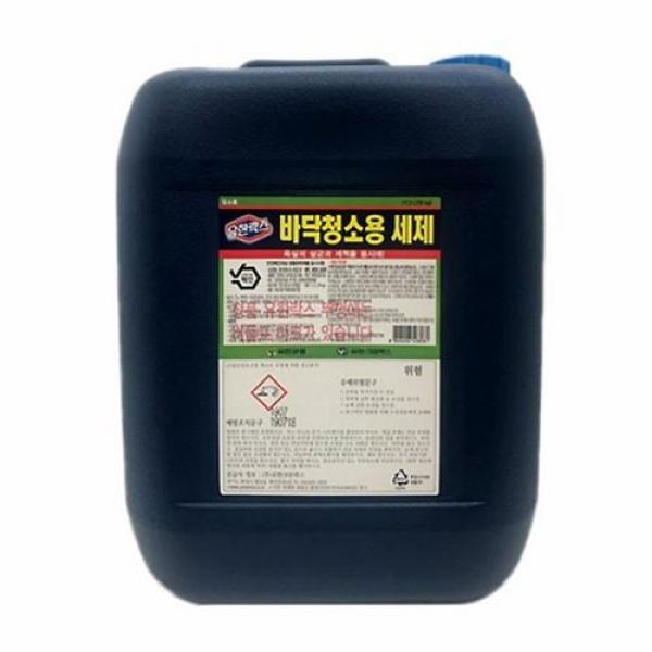 유한락스 바닥청소용 대용량 18kg 말통세제 주방바닥 플러스세제