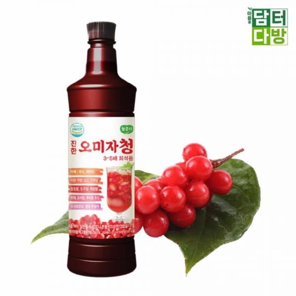 광야식품 진한 오미자청 원액 970ml