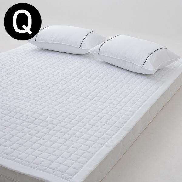해피니 침대패드 테라피 M2 교감 침대 밴딩 패드 퀸 Q (화이트)