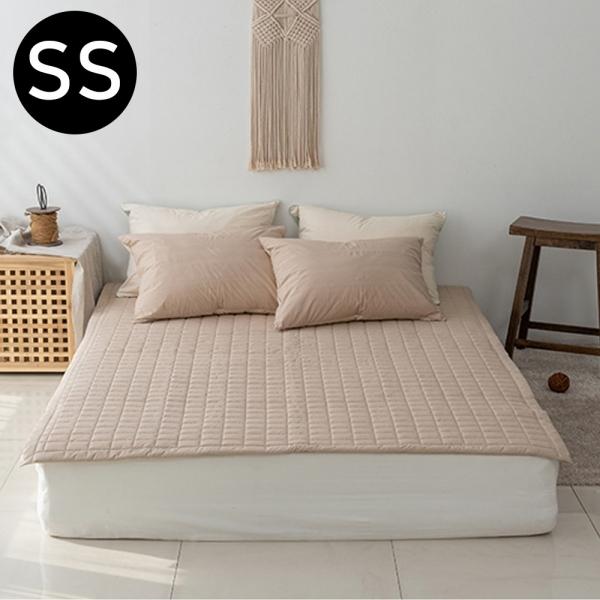 해피니 크림 순면 60수 패드 슈퍼싱글 SS (베이지) (카페트겸용)