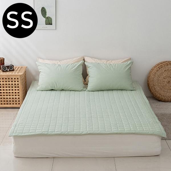 해피니 크림 순면 60수 패드 슈퍼싱글 SS (그린) (카페트겸용)