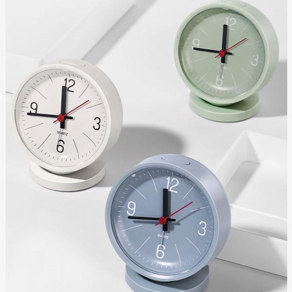 누사인 파스텔 탁상용 원형 알람시계