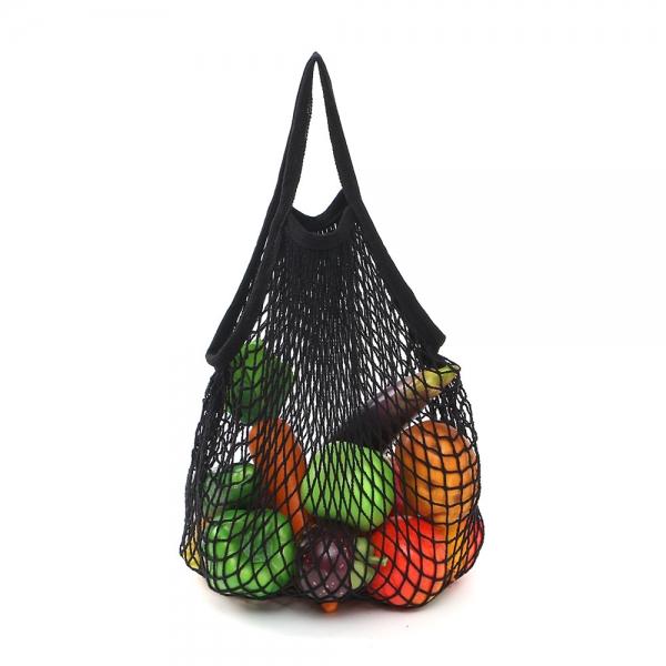 코튼 장바구니 그물가방 2종세트 메쉬 시장가방(블랙)