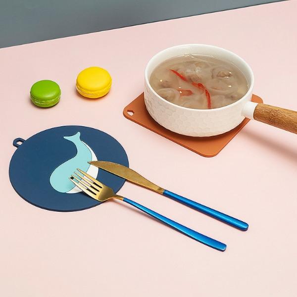 실리콘 냄비 받침 2개