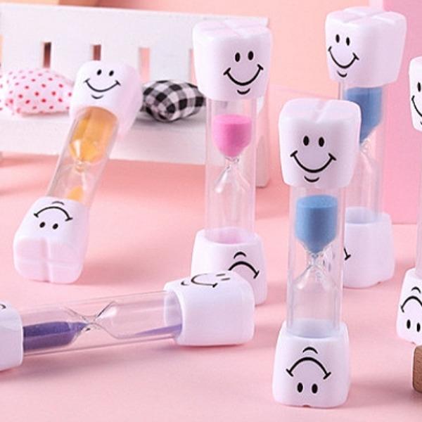 스마일 치아 모래시계 4개
