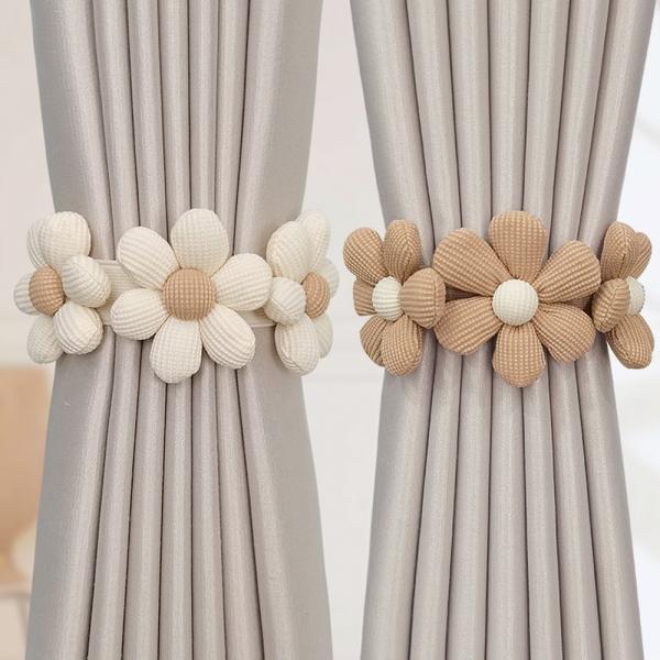 플라워 커튼 타이백 커튼끈 장식