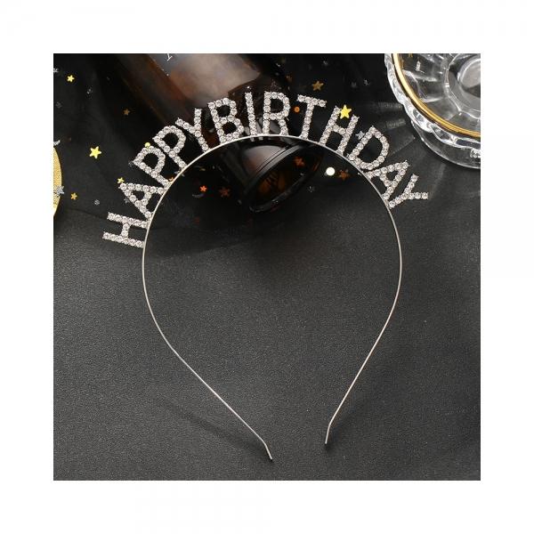 메탈 생일머리띠