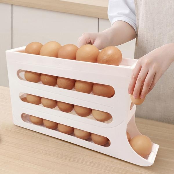 3단 계란보관함 에그트레이 냉장고 보관통