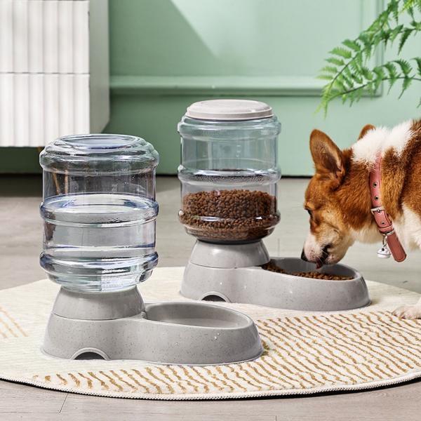 PET 반려동물 대용량 급수기 급식기 반자동 물통 밥그릇 3.5L