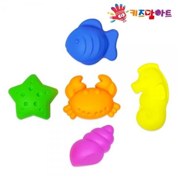 키즈맘아트 모래놀이 모양틀 (바다 속 이야기)