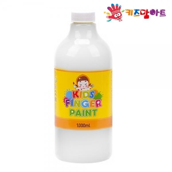 키즈맘아트 미술놀이 핑거페인트 1000ml 낱색 (흰색)