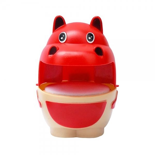 키즈맘아트 거품 목욕놀이 버블링 맘스터 (뚱보하마 레드) (뭉게구름 거품물감 미포함)