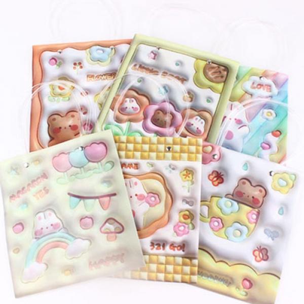 269C] 2000 토끼 폭신 입체 쇼핑백 (6개세트)