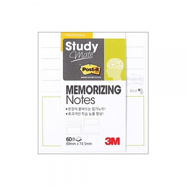 3M 포스트잇 스터디메이트 654-SSN STD GE1 메모지