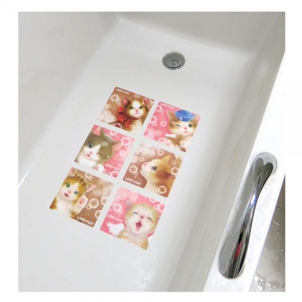 c26 논슬립(6매)애교고양이 NSF-32012