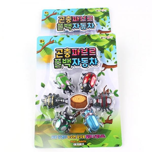 D04,201E] 5000 곤충 파브르 풀백 자동차 (4개세트)