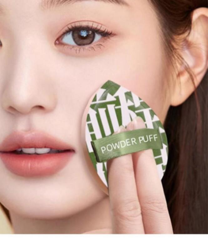에어 쫀득 쿠션 퍼프 케이스포함 악세서리 에어쿠션 색상랜덤 화장