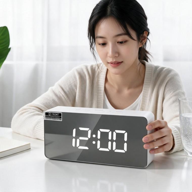 LED 탁상시계 전자시계 무소음 스탠드형 책상 공부방 사무실 거실 인테리어