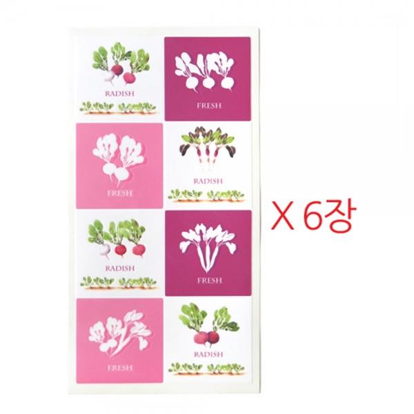 c26 그래픽타일(6매)야채L CSGT-102