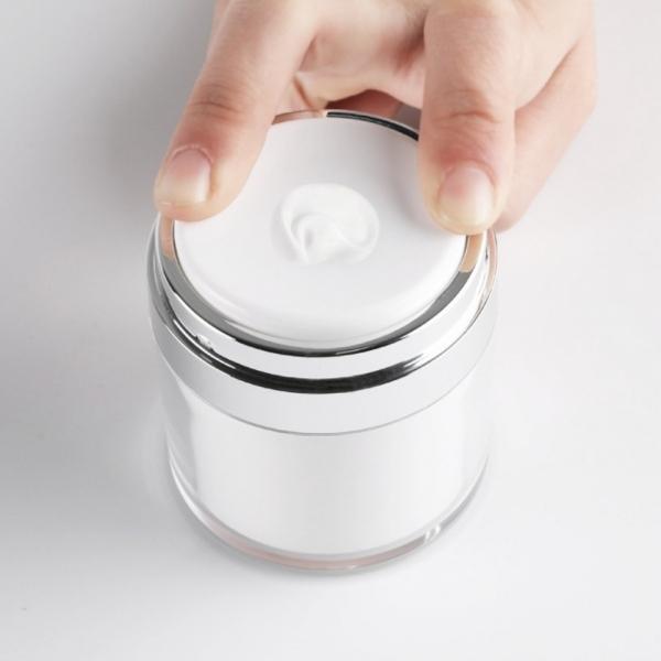 에어리스 크림 진공 푸쉬 공병 용기