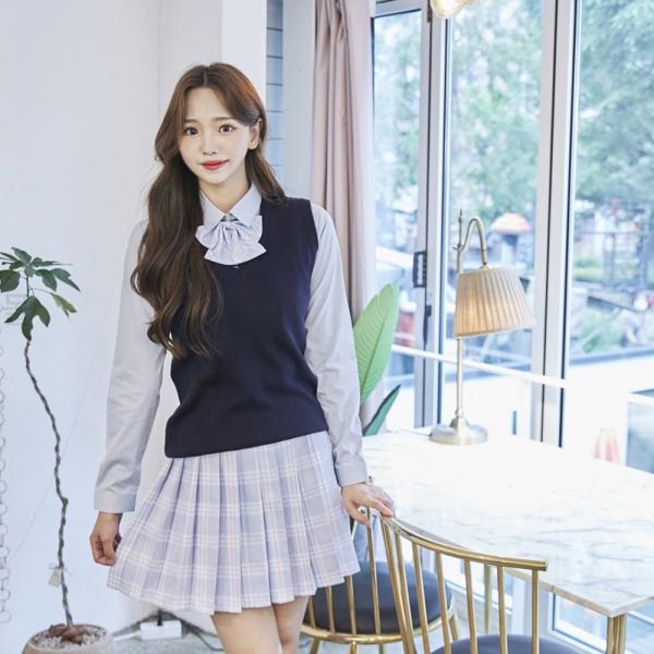 교복몰 네이비 롱조끼(여자) 교복 학생복 교복조끼