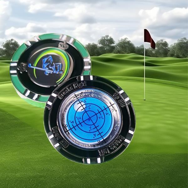 골프 수평계 양면 볼마커 경사체크 수평 골프공 마커 경사도측정